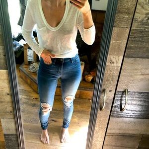 Express jeans legging mid rise